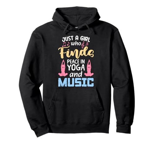 Yoga Outfit JUST A GIRL WHO LOVES YOGA AND MUSIC Musik Yoga Pullover Hoodie Yoga Outfit JUST A GIRL WHO LOVES YOGA AND MUSIC Musik Yoga Pullover Hoodie von Lustiges Yoga T-Shirt Yogi Musik Yoga Outfit