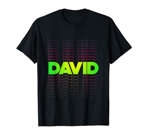 David Geschenkidee für Jungen Männer erster Vorname David T-Shirt David Geschenkidee für Jungen Männer erster Vorname David T-Shirt von Lustiges personalisiertes Vorname-T-Shirt und mehr