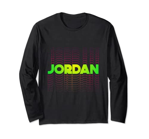 Jordan Geschenkidee für Jungen Männer erster Vorname Jordan Langarmshirt Jordan Geschenkidee für Jungen Männer erster Vorname Jordan Langarmshirt von Lustiges personalisiertes Vorname-T-Shirt und mehr