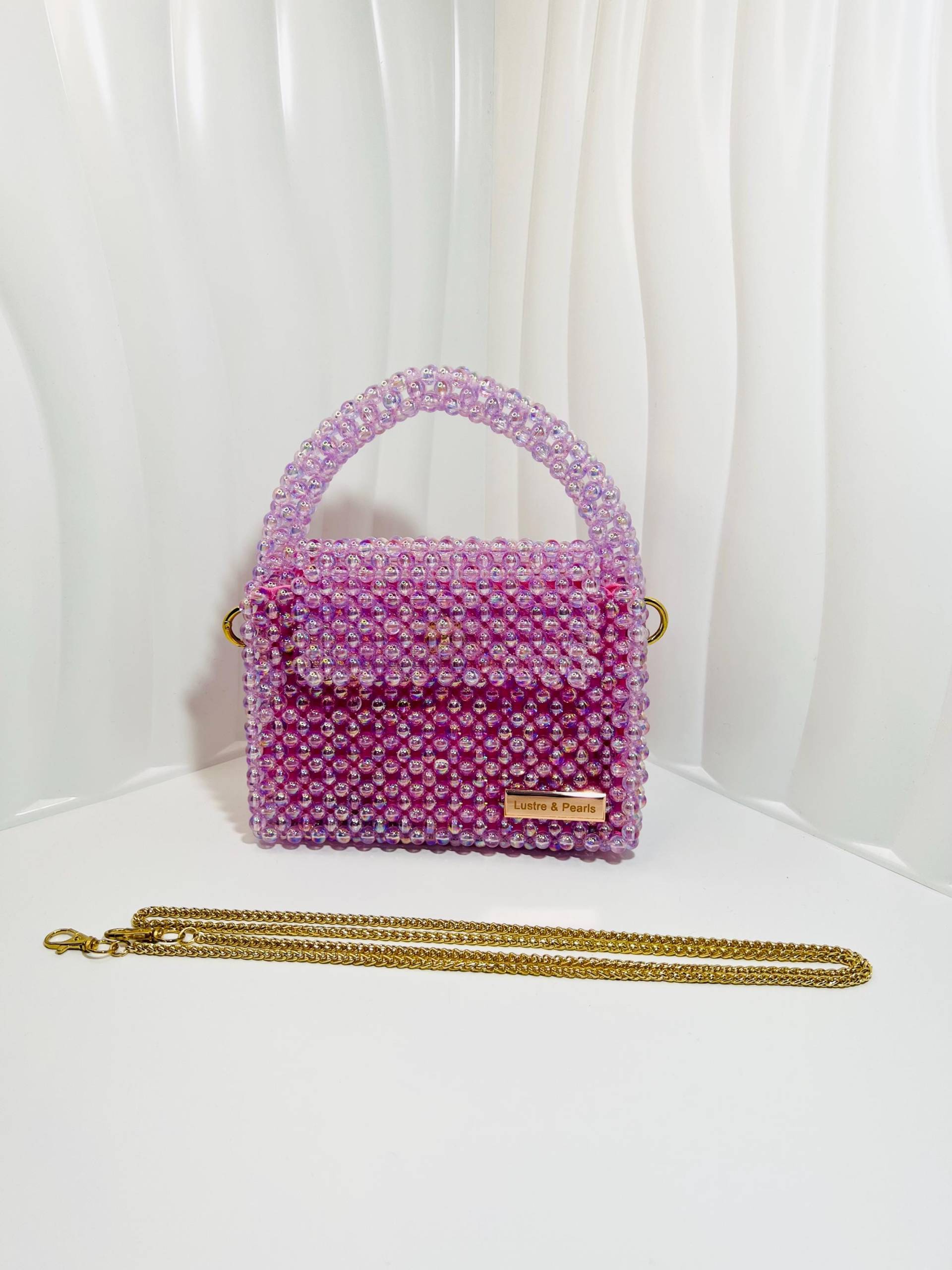 Lila Perlen Handtasche - Handgemachte Acryl Perle Tasche Elegante Statement Geldbörse Einzigartiges Geschenk Für Sie Lila Perlen Handtasche - Handgemachte Acryl Perle Tasche Elegante Statement Geldbörse Einzigartiges Geschenk Für Sie von LustrePearlsGK