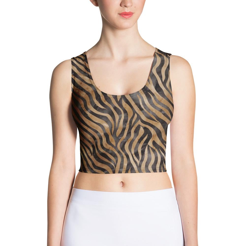 Vintage Tiger Pattern/Or Use During Sports Leisure Time With Friends Crop-Top Vintage Tiger Pattern/Or Use During Sports Leisure Time With Friends Crop-Top von LustyleDesigns
