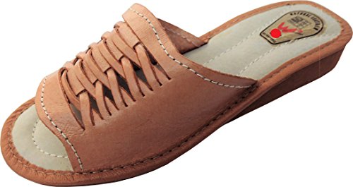 Hausschuhe - Latschen -Pantolette Gr. 36, 37, 38, 39, 40, 41, Echt Leder, Bequem&Leicht (Made in Poland) (38) von Lusy011
