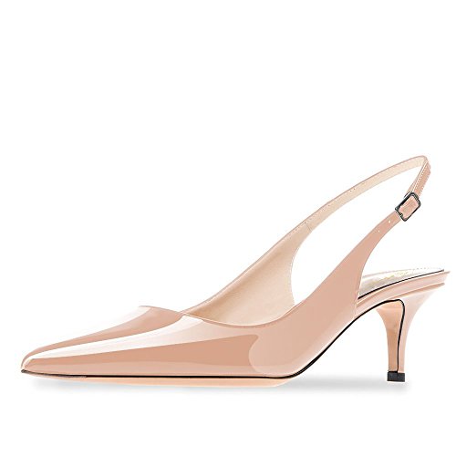 Damen Spitze Matt Leder Eleganter Komfort Slip On Kitten Heel Kleid Pumps Schuhe Nackt Größe 39 Damen Spitze Matt Leder Eleganter Komfort Slip On Kitten Heel Kleid Pumps Schuhe Nackt Größe 39 von Lutalica W