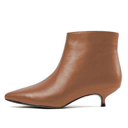 Lutalica Damenmode Spitze Matt Leder Reißverschluss Komfort Niedrig Kitten Heel Kleid Stiefeletten Braun Größe 44 Lutalica Damenmode Spitze Matt Leder Reißverschluss Komfort Niedrig Kitten Heel Kleid Stiefeletten Braun Größe 44 von Lutalica W