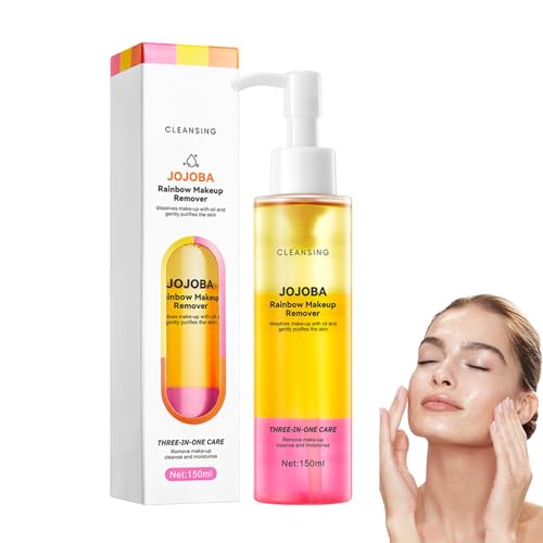 Rainbow makeup remover oil cleanses the face Rainbow makeup remover oil cleanses the face von Luthasolic