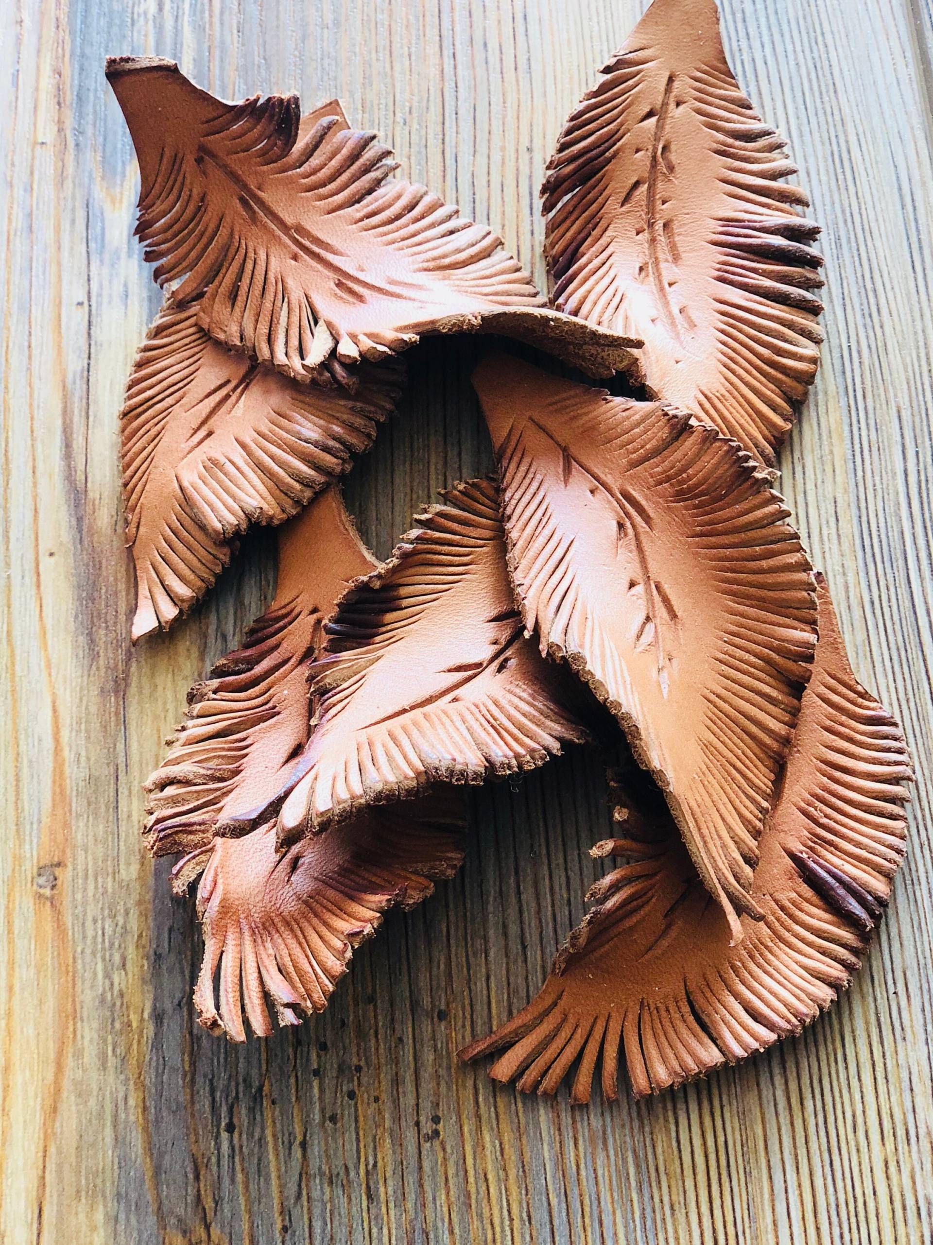 Leder Feder Schlüsselanhänger, Einweihungsparty, Neues Zuhause, Auto, Geschenke von LuttrellLeather