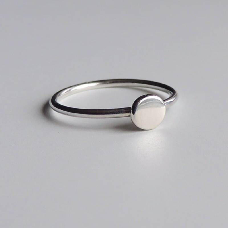 925 Sterling Silber Ring Gehämmert Stapelbar 925 Sterling Silber Ring Gehämmert Stapelbar von LuttrellStudio