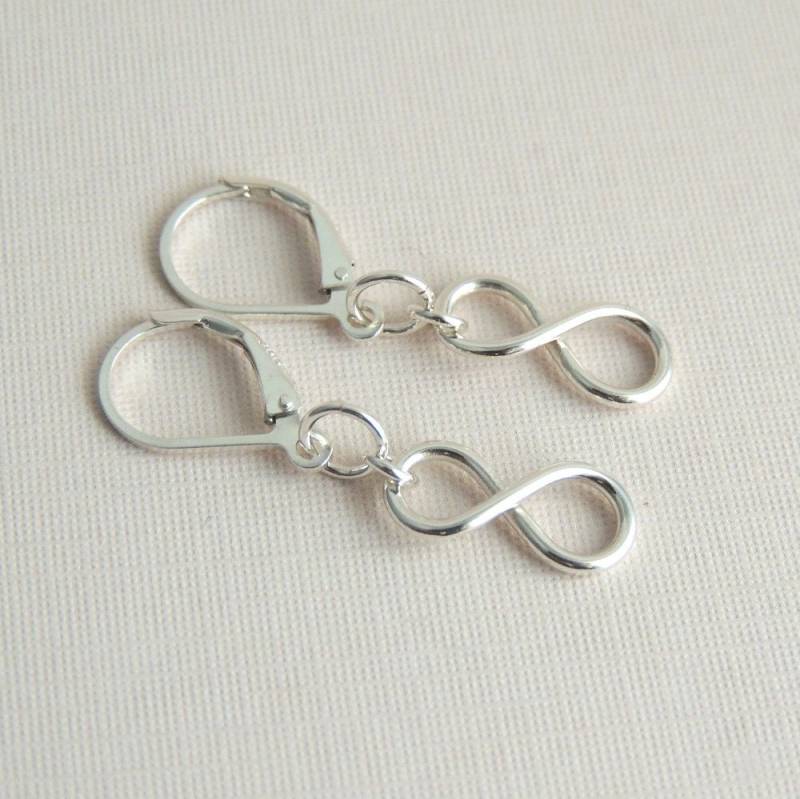 Unendlich Symbol Ohrringe Sterling Silber Zeichen Unendlich Symbol Ohrringe Sterling Silber Zeichen von LuttrellStudio