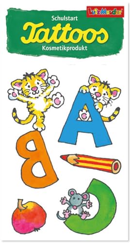 8 Tattoos * SCHULSTART * für Jungen und Mädchen | 44766 | Temporary Tattoo für Kinder | Kindertattoo Kindergeburtstag Mitgebsel Einschulung ABC Schulanfang von Lutz Mauder