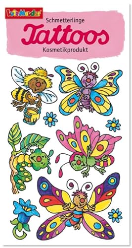 9 Tattoos * SCHMETTERLINGE * für Kinder | 44748 | Kindertattoo Tattoo Kindergeburtstag Geburtstag Mitgebsel Aufkleber Tiere Butterfly von Lutz Mauder