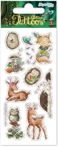 9 Tattoos * WALDTIERE * für Kinder | 49051 | Kindertattoo Tattoo Kindergeburtstag Geburtstag Mitgebsel Aufkleber Wald Tiere Reh Fuchs von Lutz Mauder