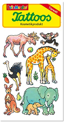 Tattoo-Set * ZOOTIERE * vom Lutz Mauder | 44696 | Zoo Tiere Tattoos Kindertattoo Kinder Geburtstag Mitgebsel von Lutz Mauder