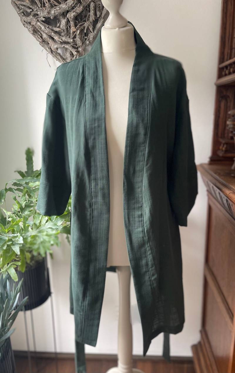 Kimono Aus Musselin Knielang Musselinkimono Farben | Blautöne Und Punkte Wählbar von LutzundLisbeth