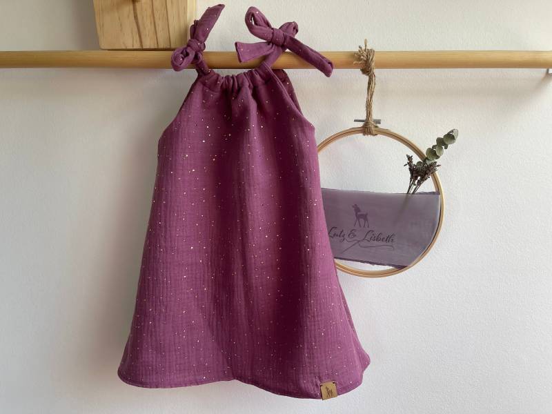 Kleid Aus Musselin Lisbeth Beere Musselinkleid Für Babys Und Kinder in Gr. 50-140 Vielen Farben von LutzundLisbeth