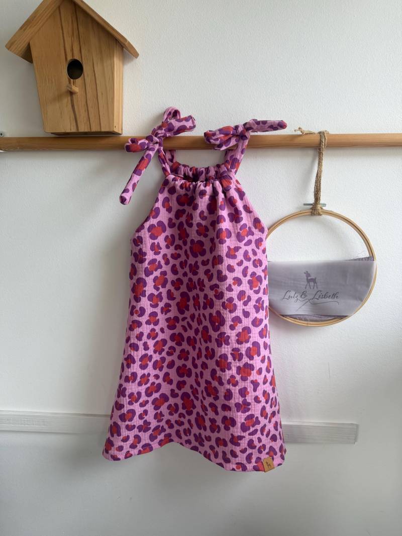 Kleid Aus Musselin Lisbeth Leo Musselinkleid Für Babys Und Kinder in Gr. 50-140 Leo Animalprint von LutzundLisbeth
