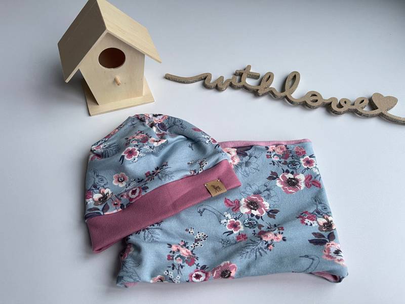 Mütze Und Loop Als Set Ku 46-50 Gefüttert von LutzundLisbeth