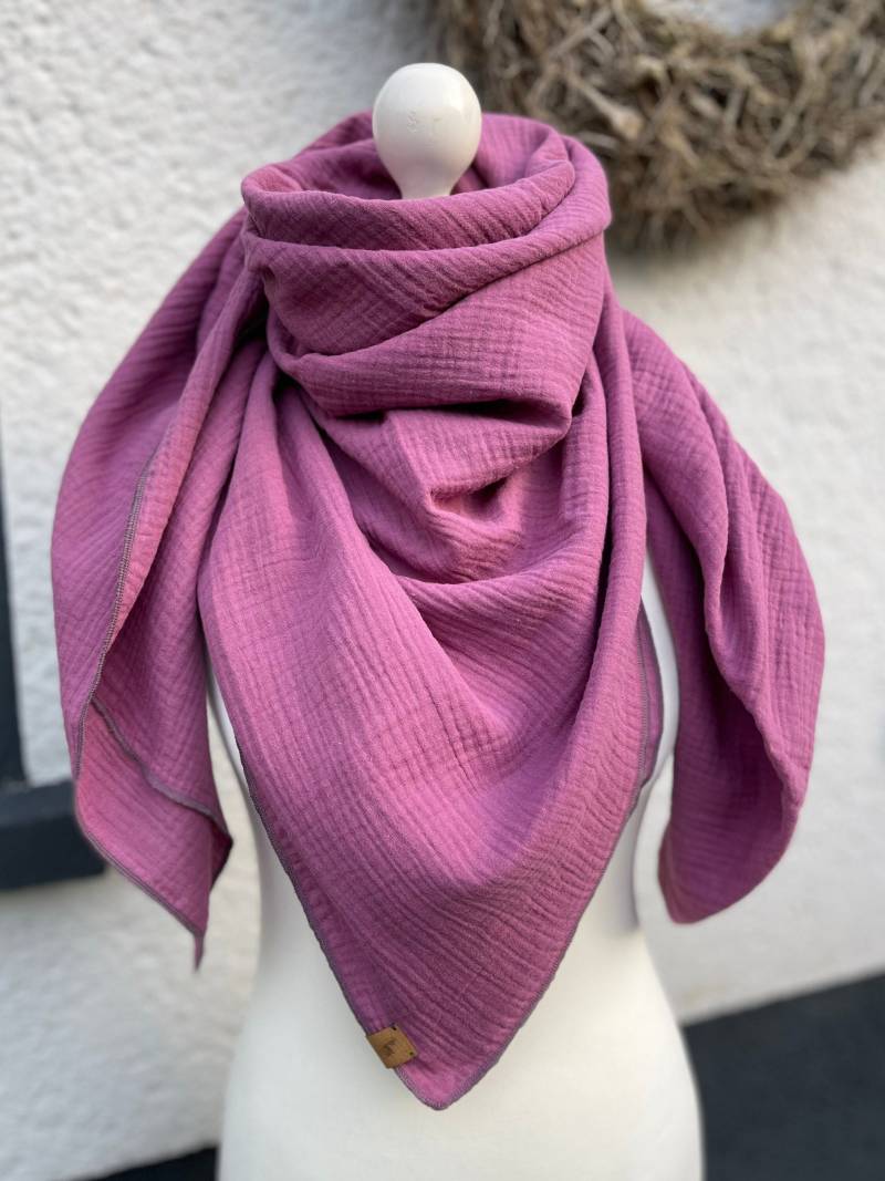 Musselintuch Beere Halstuch Damen Kinder Fünf Größen Und Viele Farben Dreieck Oder Quadrat von LutzundLisbeth