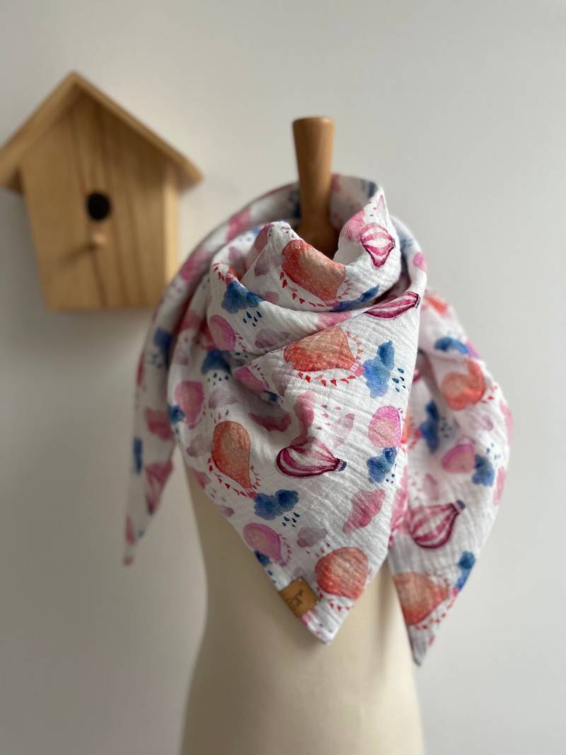 Musselintuch Heißluftballon Für Babys Und Kids - Wählbar Als Dreieck Oder Quadrat Viele Neue Muster von LutzundLisbeth