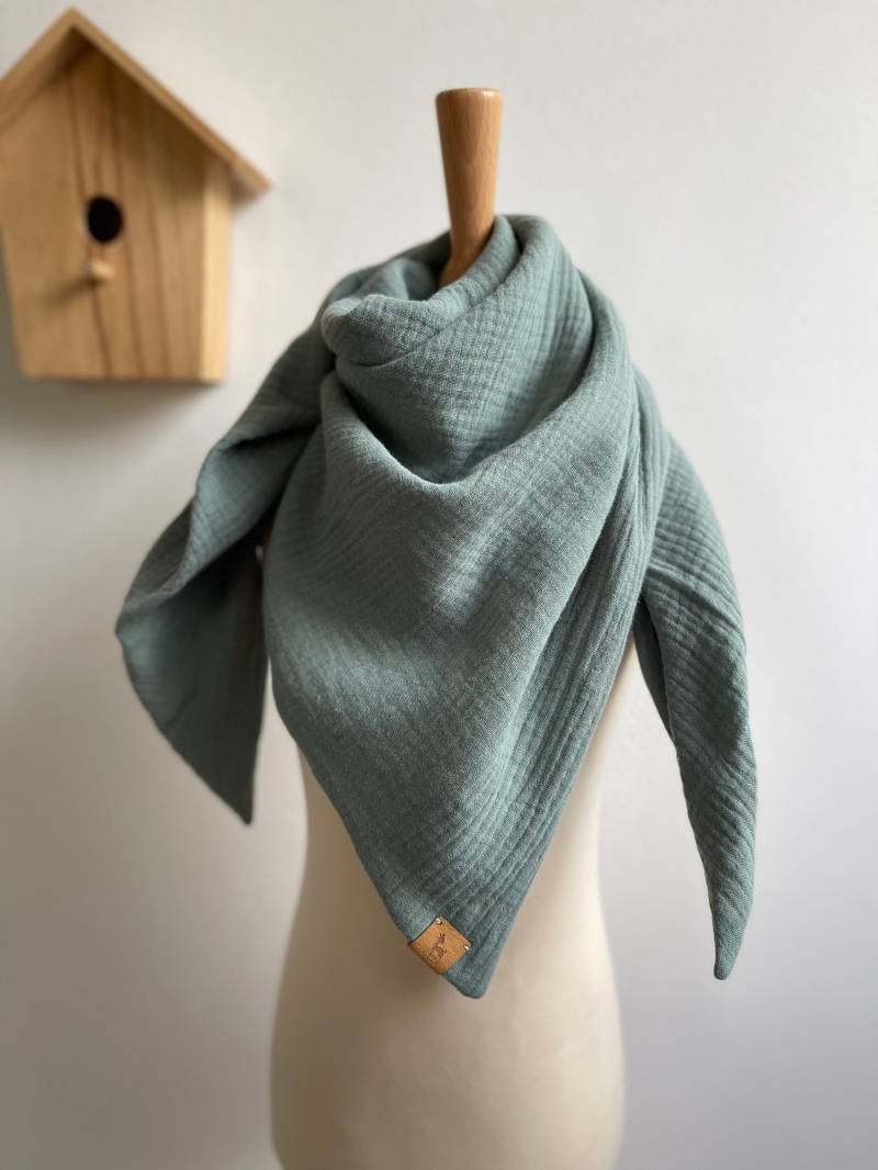 Musselintuch Mint Für Babys Und Kids - Wählbar Als Dreieck Oder Quadrat, in Vielen Farben von LutzundLisbeth