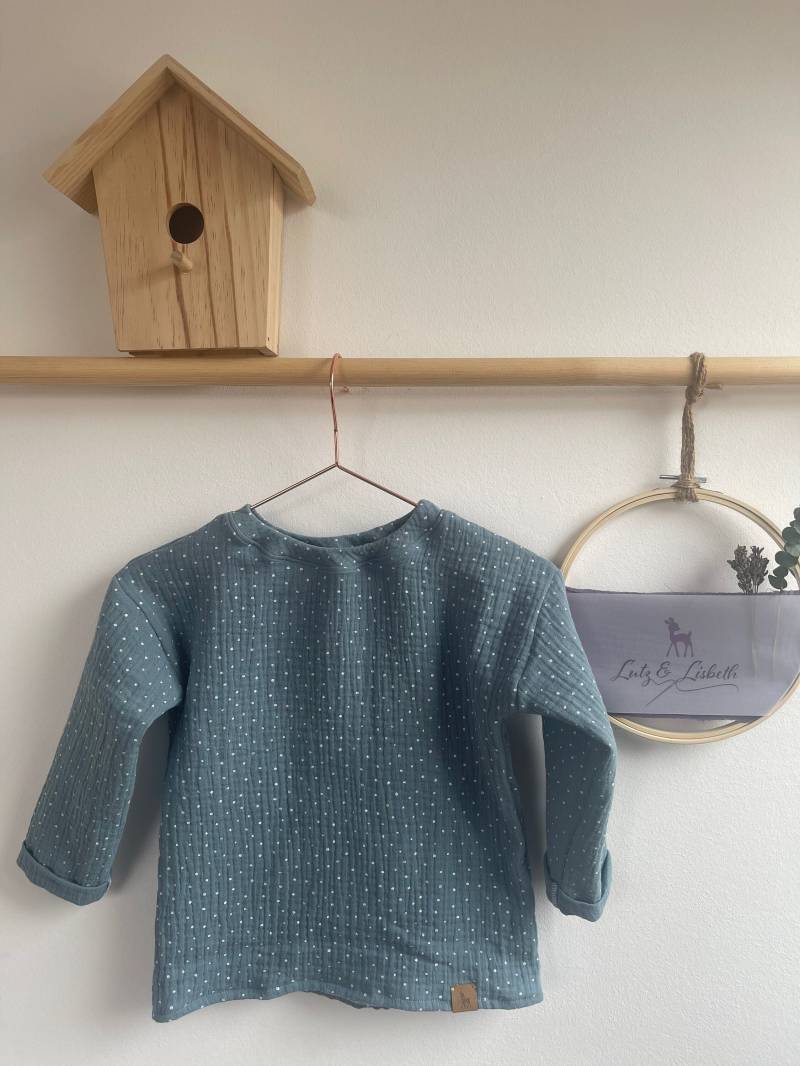 Shirt Aus Musselin Langarmshirt Lange Thilda Kindershirt Mit Langen Ärmeln in Gr. 50-164 Und Vielen Farben von LutzundLisbeth