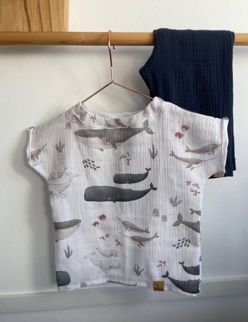 Shirt Aus Musselin Thilda Kindershirt in Gr. 50-164 Und Vielen Farben Wählbar von LutzundLisbeth