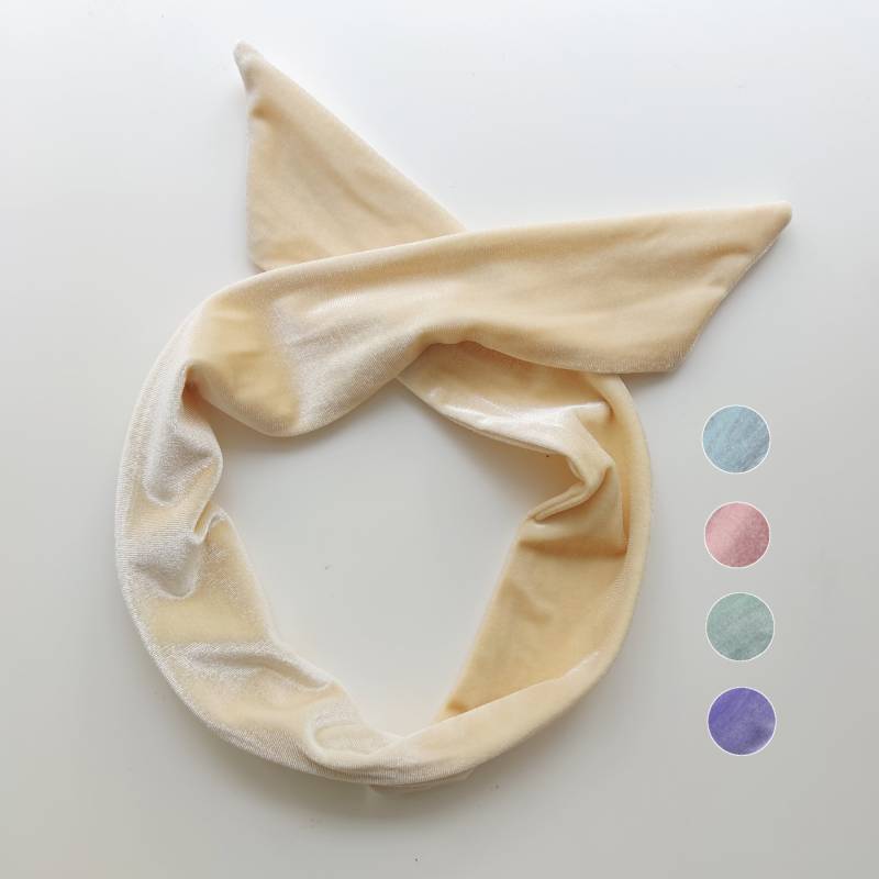 Velvet Hairband With Wire Inside To Tie Yourself - Pastel von LuuPING