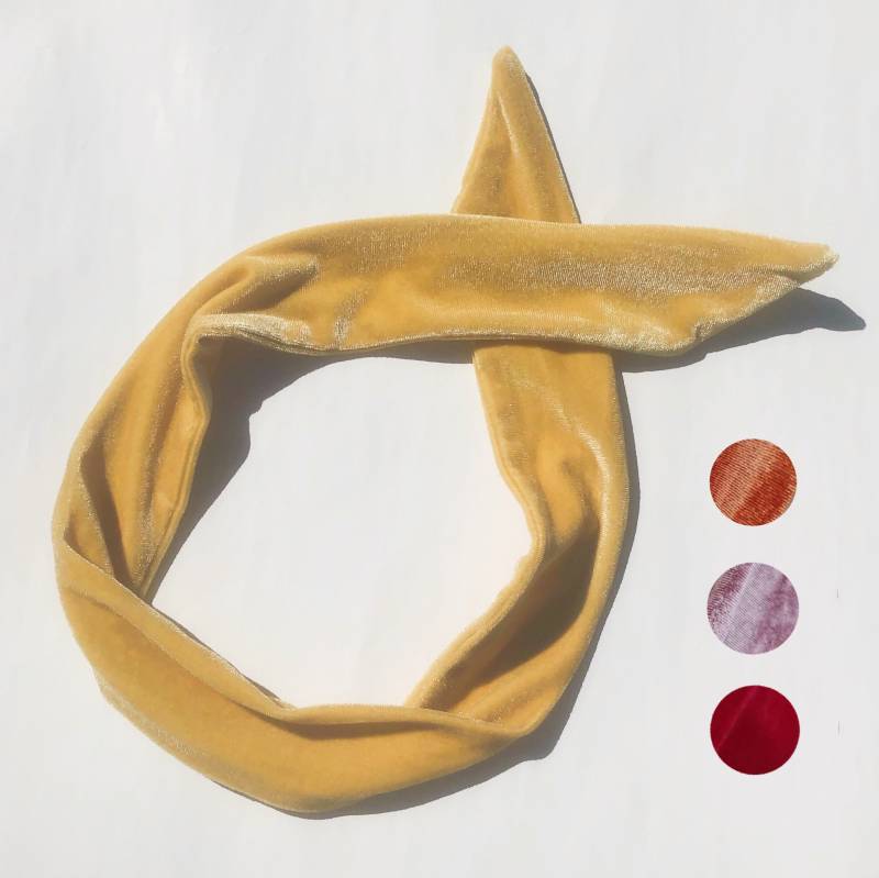 Velvet Hairband With Wire Inside To Tie Yourself - Vibrant von LuuPING