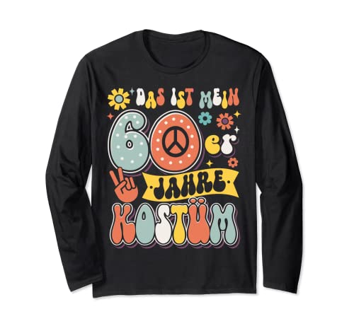 60er Jahre Outfit Kostüm Party 60s Mottoparty Herren Damen Langarmshirt von Luv60erthem