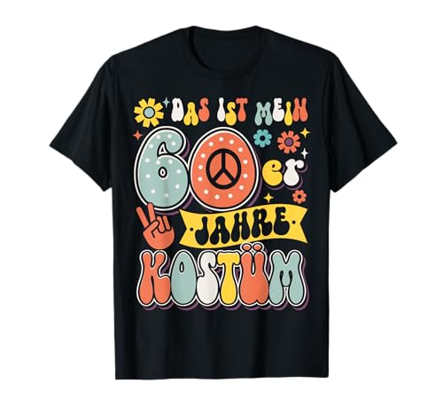 60er Jahre Outfit Kostüm Party 60s Mottoparty Herren Damen T-Shirt von Luv60erthem