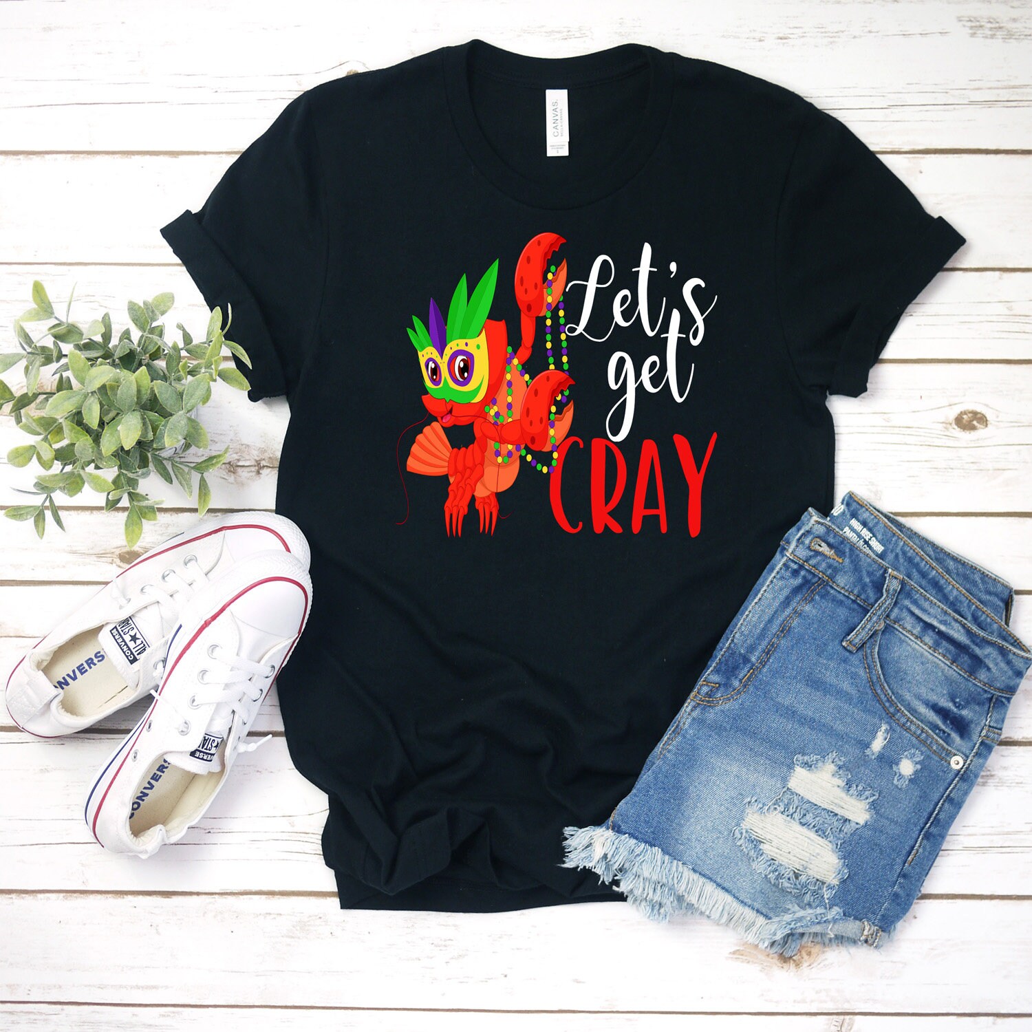 Lets Get Cray Shirt, Langusten Mardy Gras Frauen Lustiges Karneval New Orleans, T-Shirt von LuvDesings