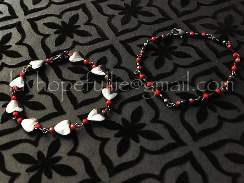 Hämatit Herz Perlen Armband Hämatit Herz Perlen Armband von LuvHopefullie