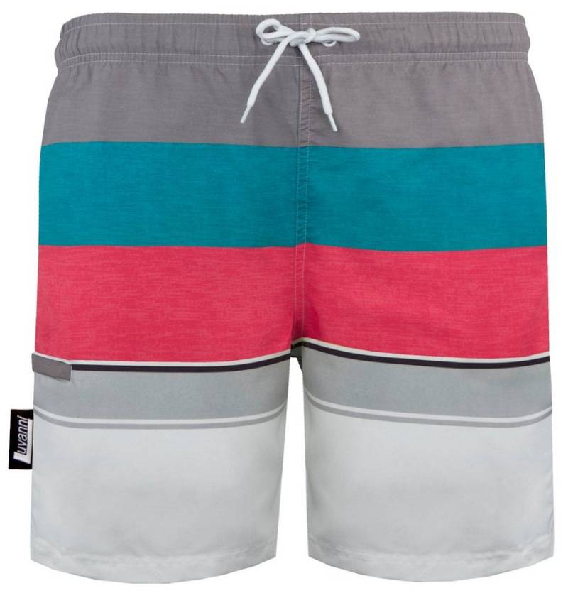 Luvanni Badehose Badehose Herren Schnelltrocknende Beachshorts Boardshorts Badeshorts mit Eingriffstaschen, seitliche Reißverschlusstasche von Luvanni