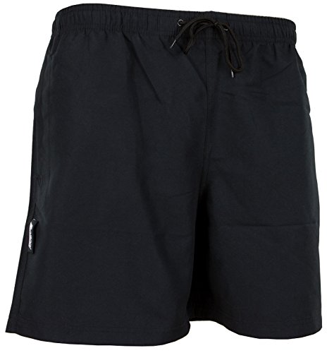 Luvanni Badehose für Herren Schnelltrocknende Badeshorts Style-5 mit Kordelzug Beachshorts Boardshorts Schwimmhose Männer kariert Farbe Schwarz L von Luvanni