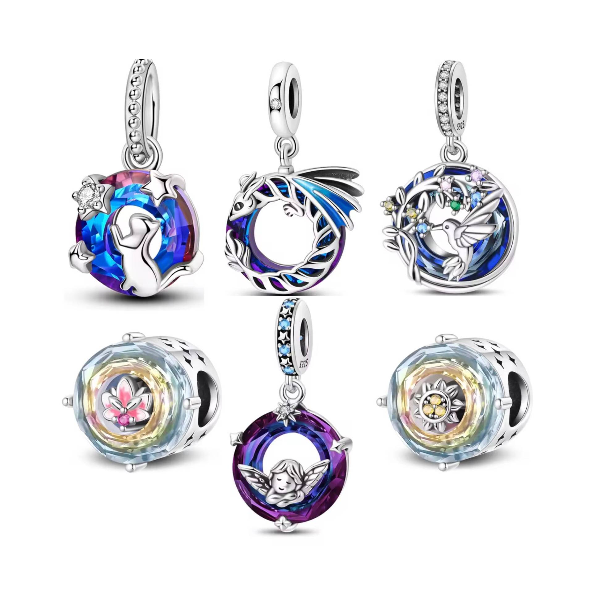 Kaleidoskop-Charme Für Pandora Armband, Sterlingsilber-Charme, Kaufen 3 Erhalten 70% Sale von Luvarin