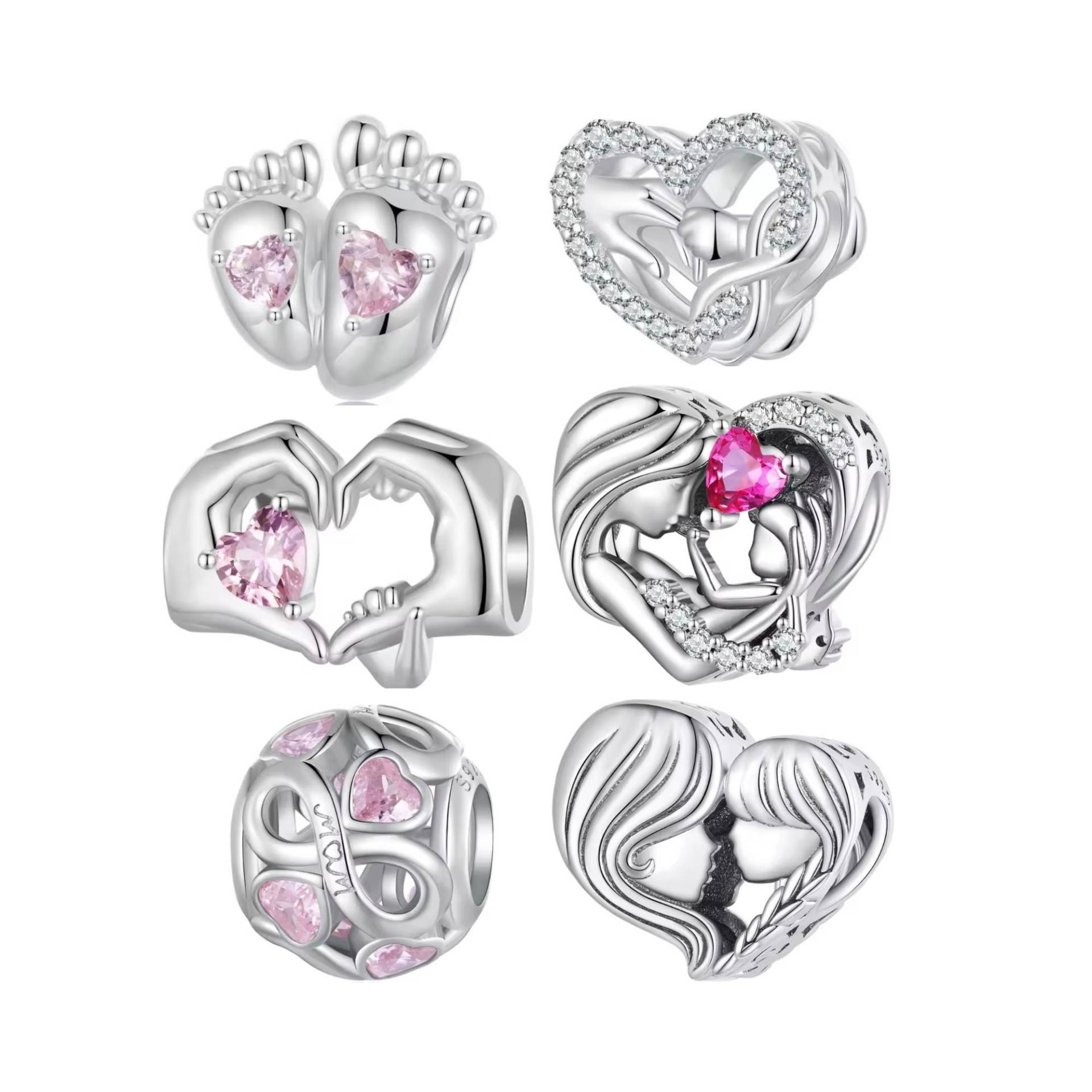 Mom Charms, S925 Silber, Passend Für Pandora Armband, 3 Kaufen Erhalten 70% Sale von Luvarin