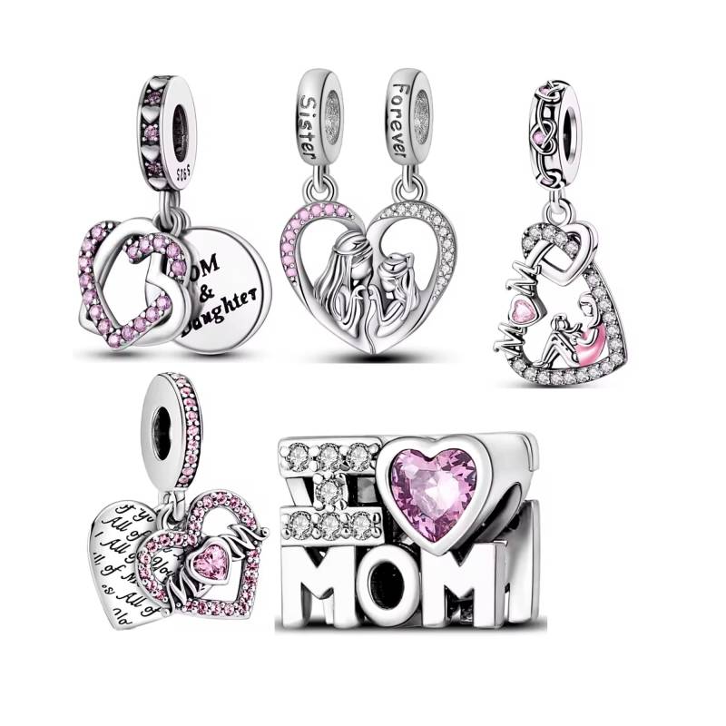 Muttertagsgeschenk Charm, S925 Silber, Für Pandora Armbänder, Kaufen 3 Erhalten 70% Sale von Luvarin