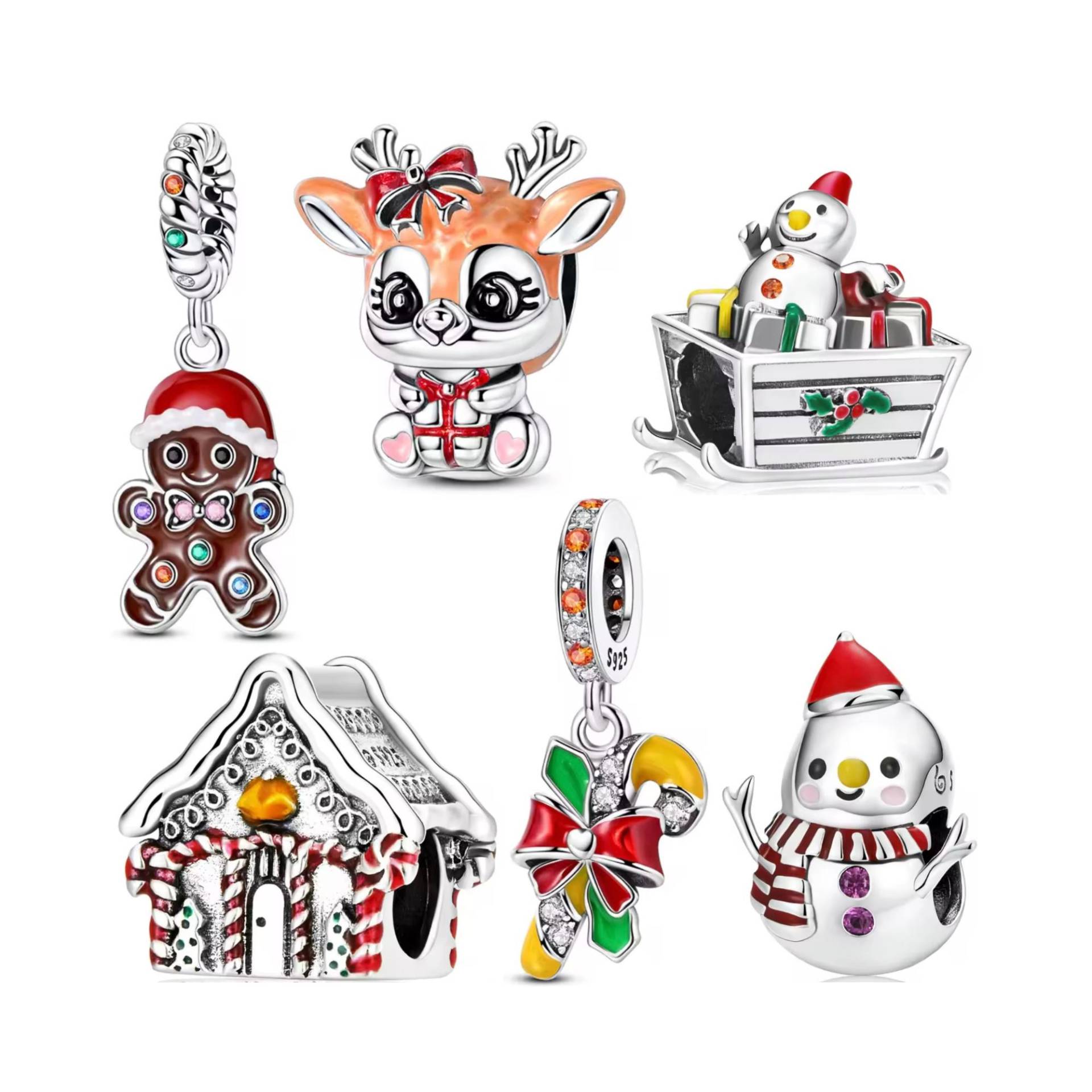 Weihnachts Charms, S925 Silber, Für Pandora Armband, Kaufen 3 Get 70% Sale von Luvarin