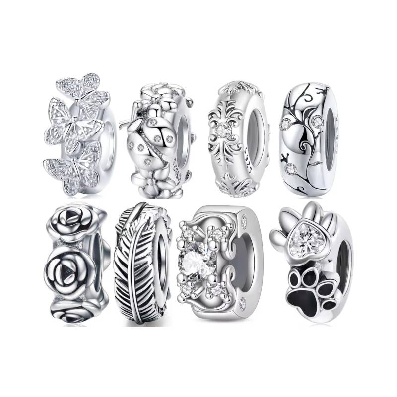 stopper Charm Für Pandora Armband, S925 Silber, Kaufen 3 Erhalten 70% Sale von Luvarin