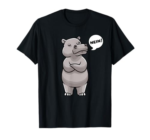 Nilpferd Hartnäckig Nein Nilpferd Männer Frauen Kinder T-Shirt Nilpferd Hartnäckig Nein Nilpferd Männer Frauen Kinder T-Shirt von Luvevehippoluv