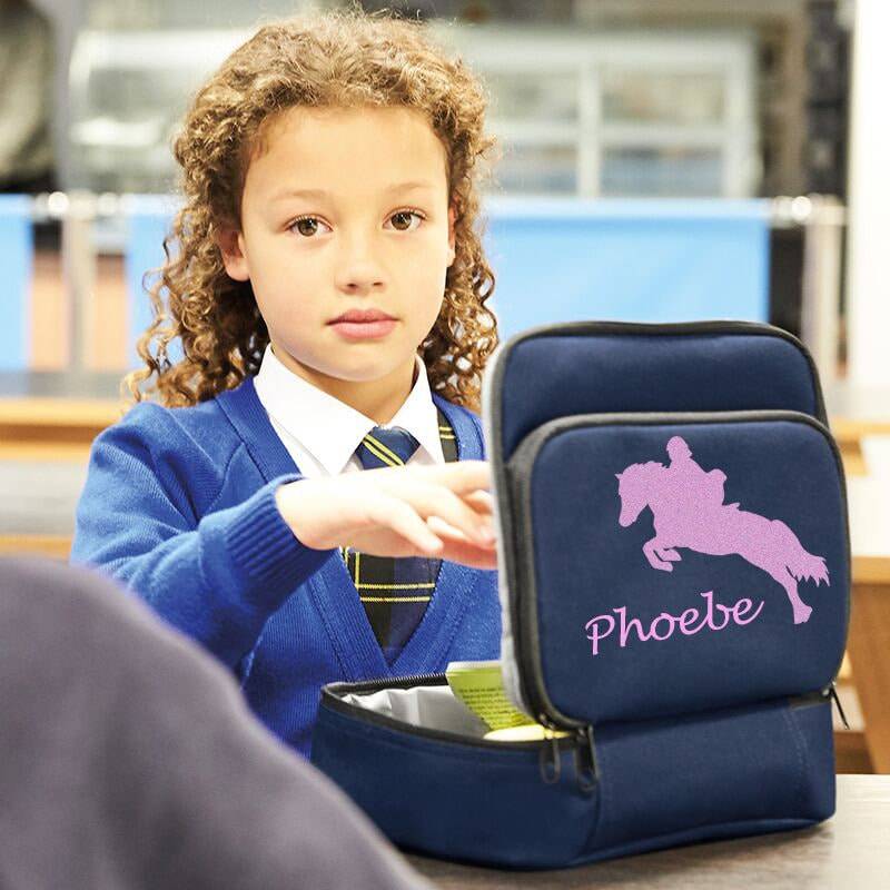Personalisierte Pferde Design Thermo Lunch Bag von Luvponies