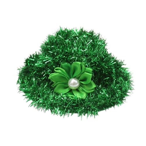 Luwecf Haarspange für Feierlichkeiten, Grüne Haarnadeln für Mädchen, Hut Design für Partys, Blume von Luwecf