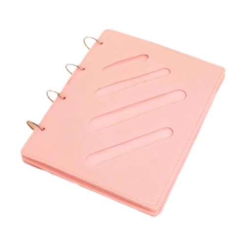 Luwecf Haarspangen Organizer Haargummi Buch Stirnband Halter Haarclip Etui Accessoire Mappe Zusammenklappbar Aus Robustem Filz für Den Alltag Und Die Reise, Rosa von Luwecf