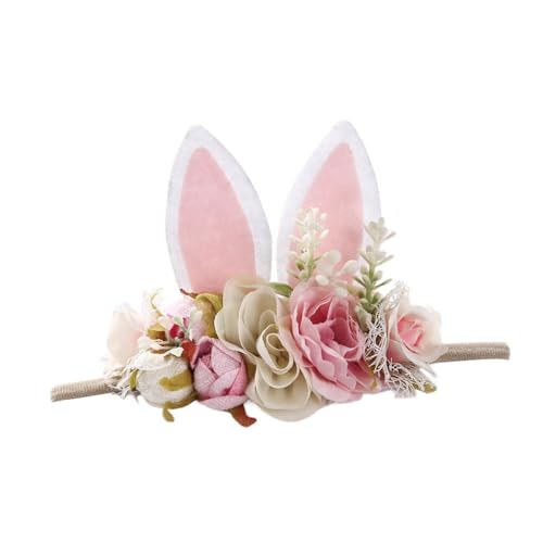 Luwecf Kaninchenohren Haarband für Kinder, elastisches Kopfband für Mädchen, Style C von Luwecf