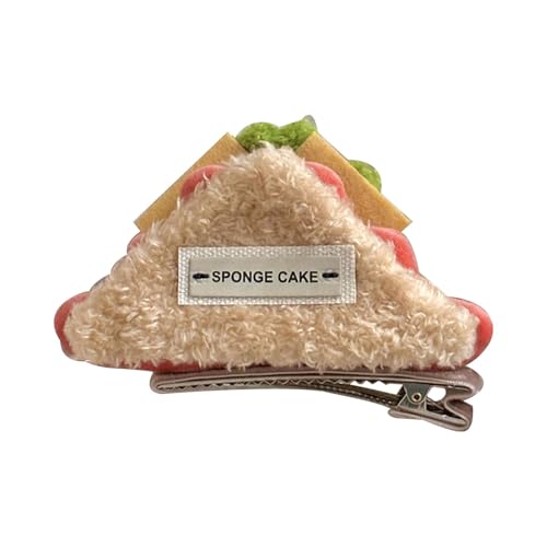 Luwecf Süße Haarspange in Kuchenform, lustiges Accessoire, Kopfschmuck, Mädchen, Haarnadel für Party, Style C von Luwecf