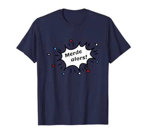 Lux Merch Damen Unisex-Erwachsene Blau Merde alors! Spruch T-Shirt S Lux Merch Damen Unisex-Erwachsene Blau Merde alors! Spruch T-Shirt S von Lux Merch