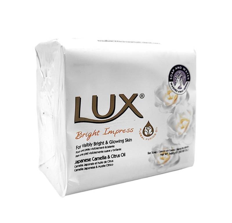 Lux Fußpeeling LUX Stückseife Bright Impress 3x à 80g Kamelien- & Zitrusöl Duftseife von Lux