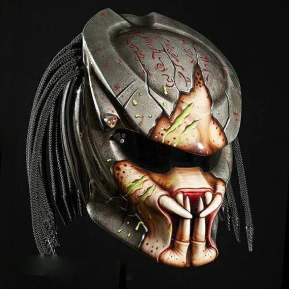 Custom Predator Motorcyle Helm Handbemalt 3D Pinsel Typ 4 | Dot Und Ece Geprüft Custom Predator Motorcyle Helm Handbemalt 3D Pinsel Typ 4 | Dot Und Ece Geprüft von LuxBearCustom