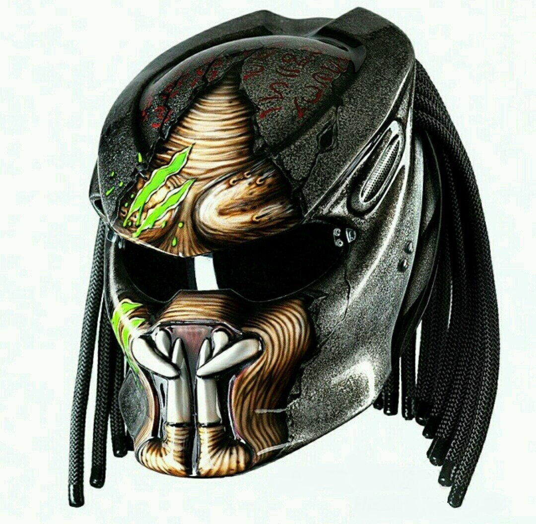 Custom Predator Motorcyle Helm Handbemalt 3D Pinsel Typ 6 | Dot Und Ece Geprüft Custom Predator Motorcyle Helm Handbemalt 3D Pinsel Typ 6 | Dot Und Ece Geprüft von LuxBearCustom