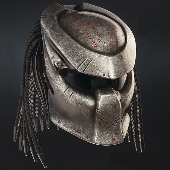 Custom Predator Motorrad Helm Wars Style | Dot Und Ece Geprüft von LuxBearCustom
