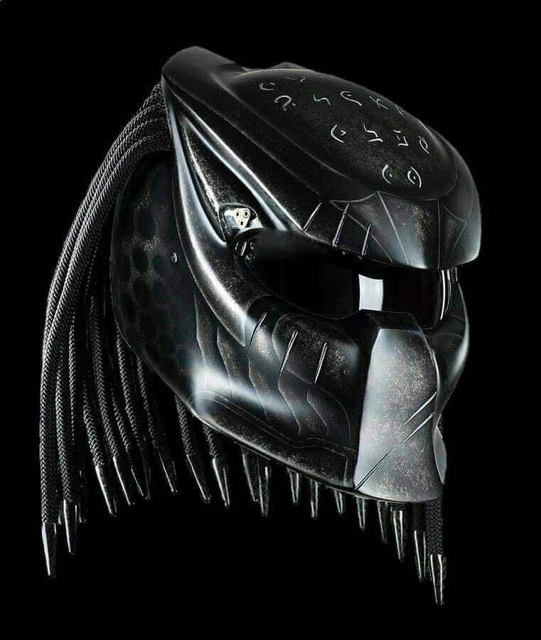 Der Predator Motorradhelm Black Mamba Wars | Dot Und Ece Geprüft von LuxBearCustom